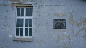 A building within the Sachsenhausen concentration camp