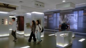 Exhibition at the Sachsenhausen Memorial and Museum in Oranienburg