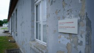 A building within the Sachsenhausen concentration camp