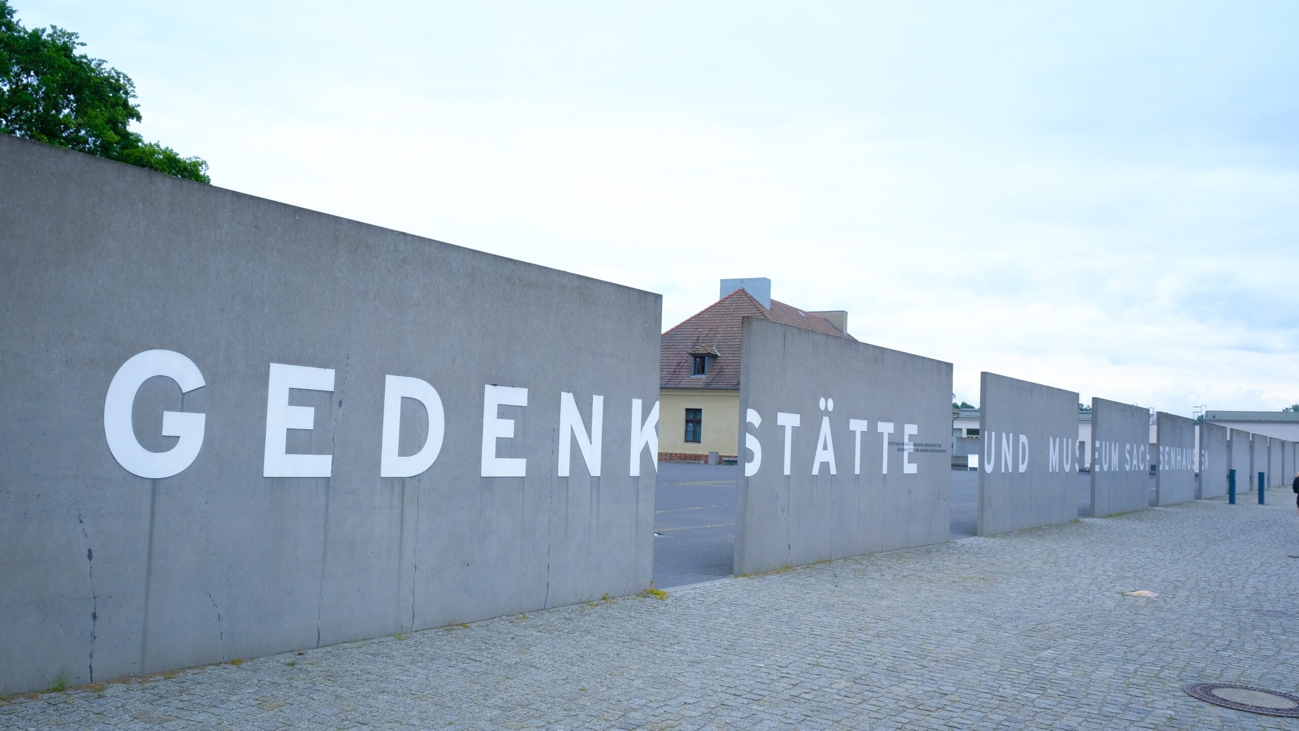 The entrance to the Sachsenhausen Memorial and Museum